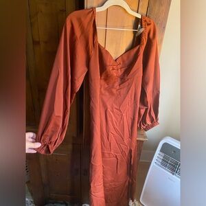 Cider burnt orange dress size large